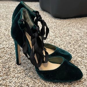 Shoe Dazzle Velour Pumps